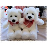 Aurora 10.5" White Plush Teddy Bear